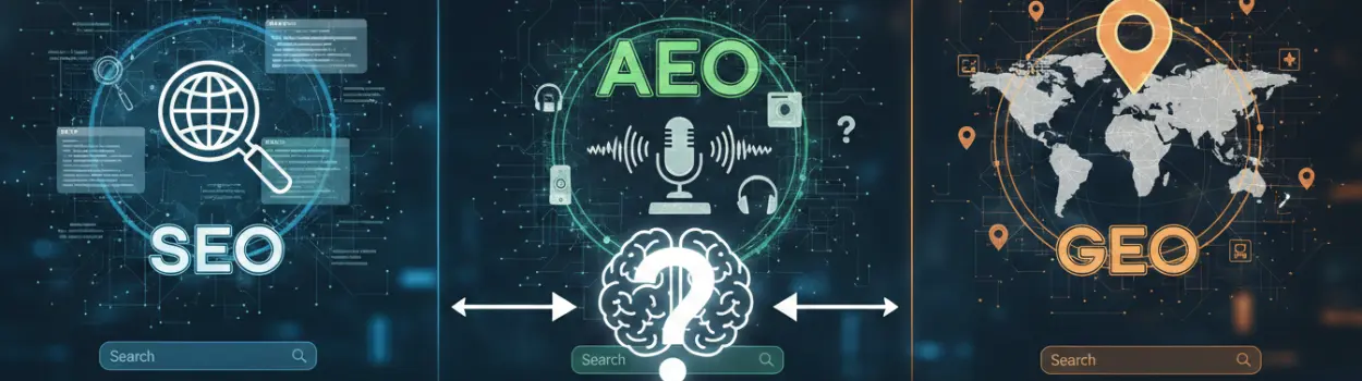 Difference Between SEO AEO and GEO