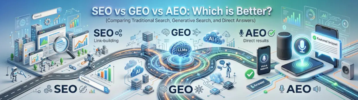 seo vs geo vs aeo