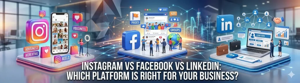 Instagram vs Facebook vs LinkedIn for business India