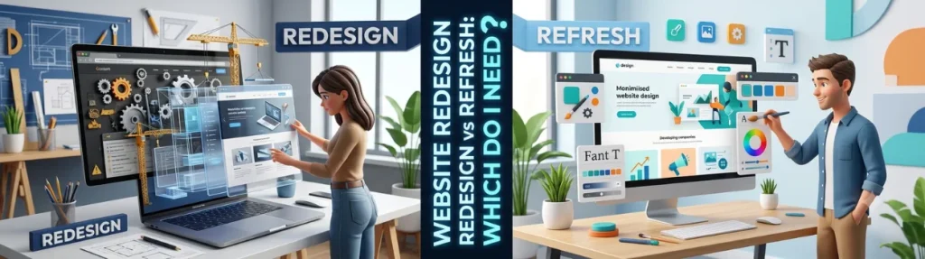 Website Redesign vs Refresh
